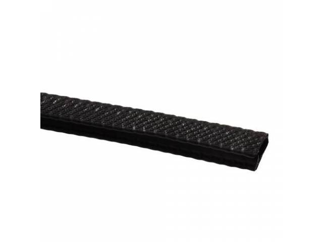 Pinch On Windlace, Basket Weave Texture, black