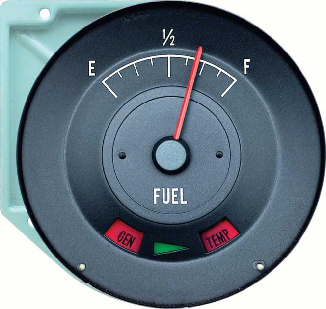 1968 Firebird, Standard Dash Fuel Gauge, GM Licensed