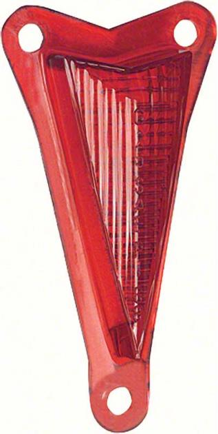 1968 Pontiac Firebird, GTO, Tempest, LeMans, Catalina, Rear Side Marker Lens, with GM Markings, Pair