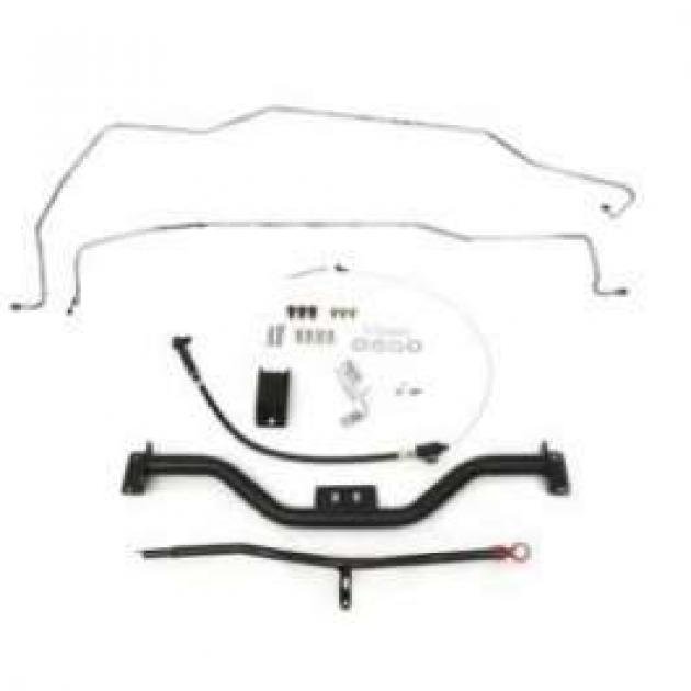 Firebird Automatic Transmission Crossmember Mega Kit, Tubular, Turbo Hydra-Matic 700R4 (TH700R4) & 4L60, 1967-1969