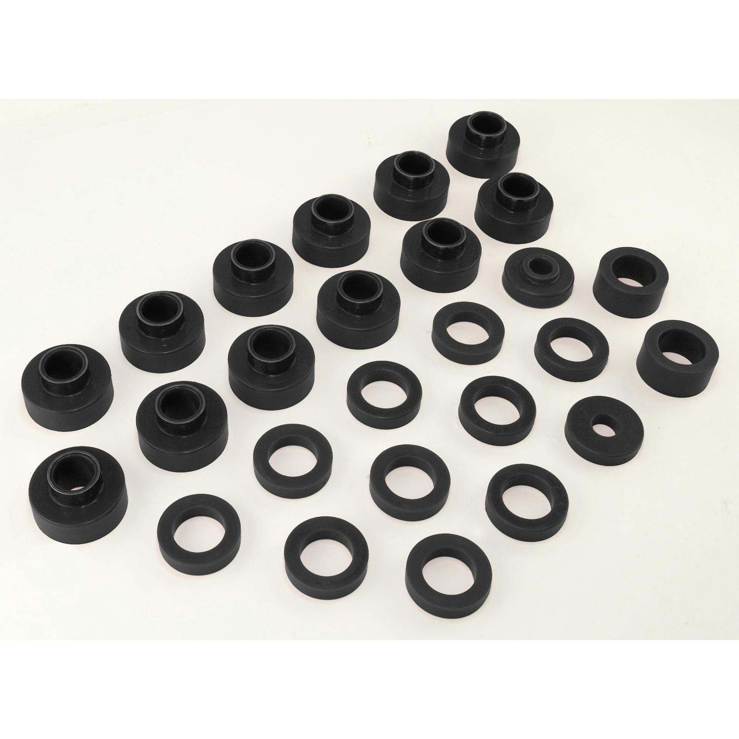 Rugged Ridge 1-104BL Body Mount Kit; Black; 81-86 Jeep CJ8