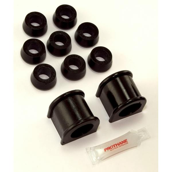 Rugged Ridge 1-1107BL Front Swaybar Bushing Kit; Black; 1-1/8 In.; 87-95 Jeep Wrangler YJ