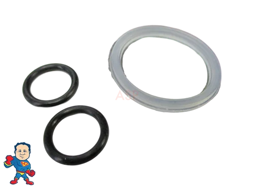 1″ Spa Waterfall Neck Jet Diverter O-Ring Replacement Kit (3pc) Waterway CMP Hydroair Compatible