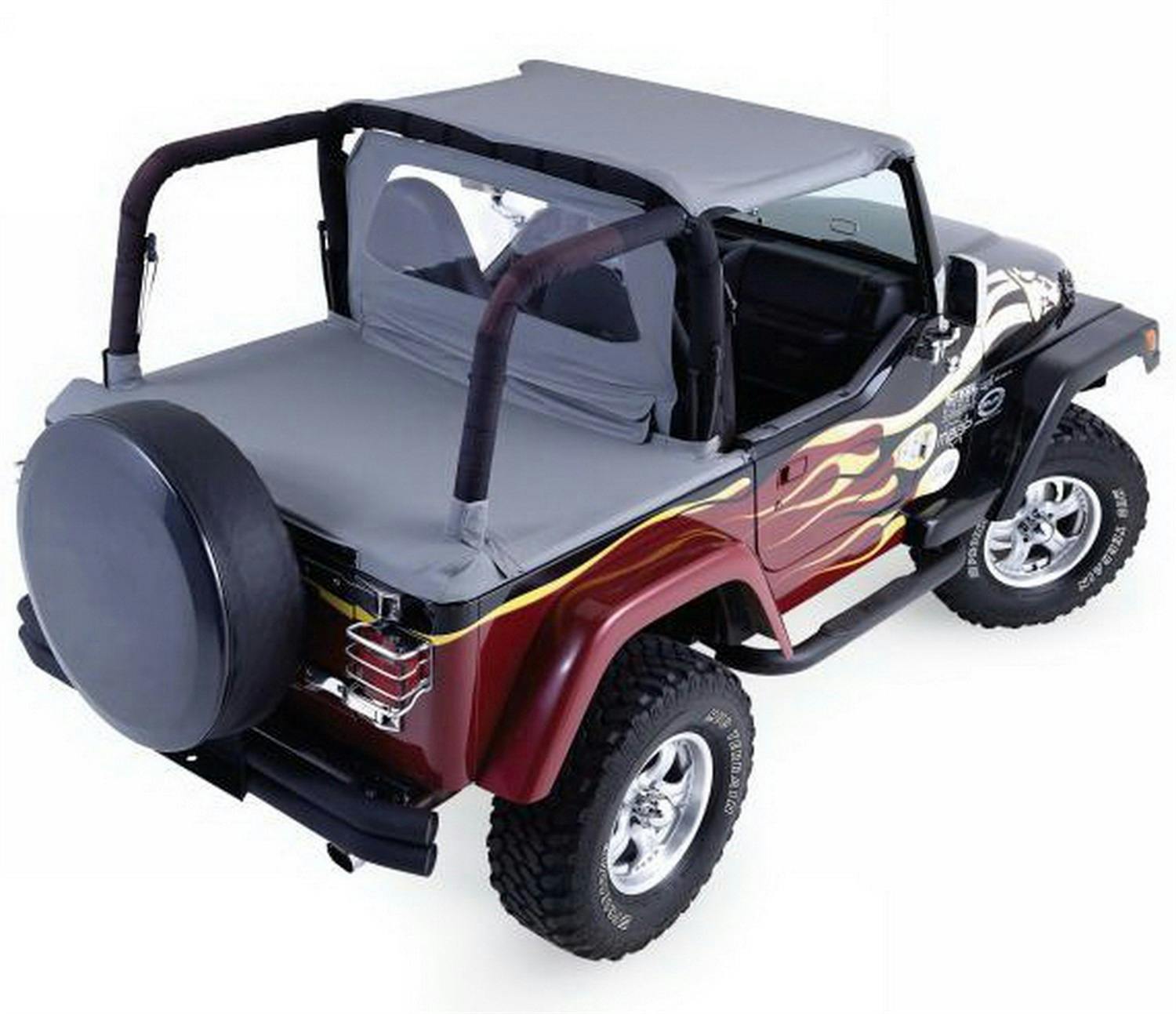 Rampage Products 992015 Cab Soft Top with Tonneau Cover, Black Denim