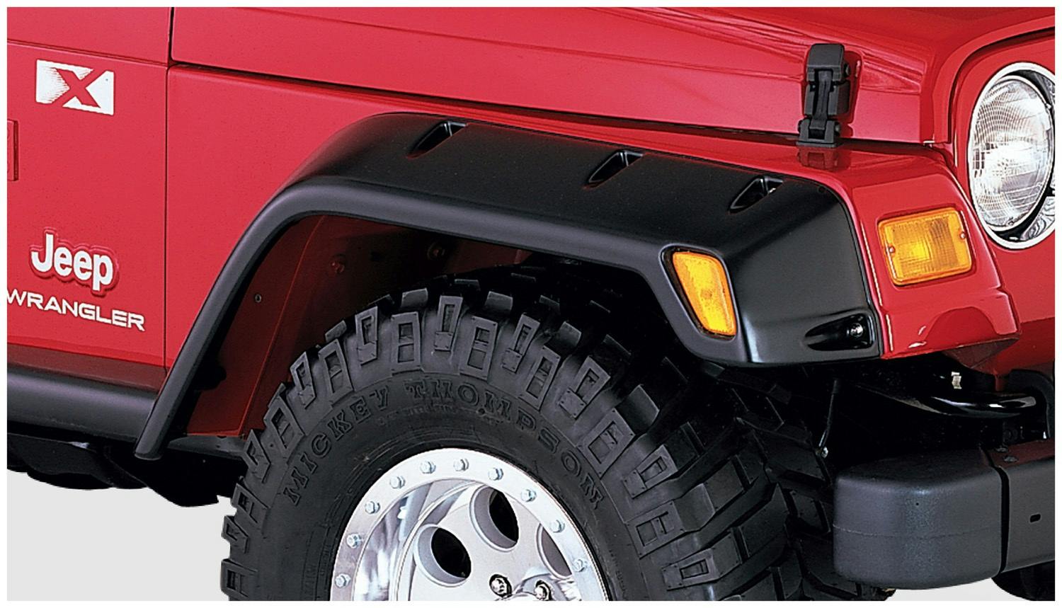 Bushwacker 10029-07 Fender Flares Pocket Style 2Pc Front