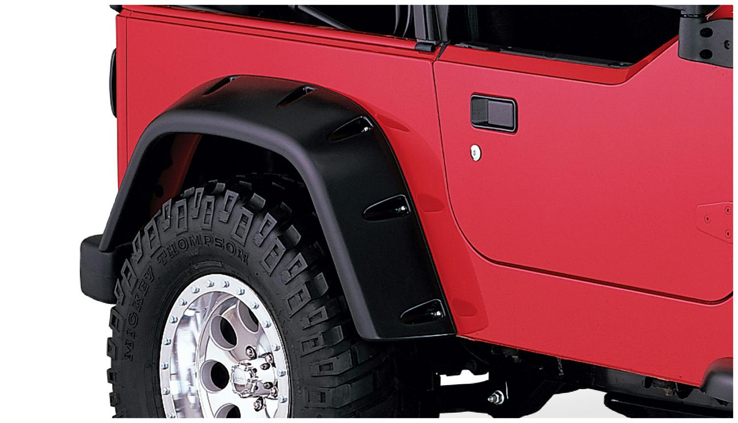 Bushwacker 10030-07 Fender Flares Max Coverage Pocket Style 2Pc Rear