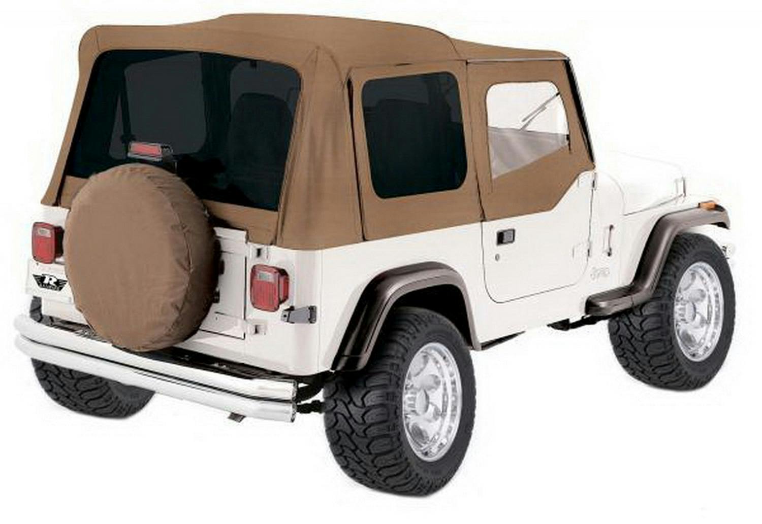 Rampage Products 68217 Complete Soft Top Kit - Frame & Hardware for Soft Upper Doors, Spice Denim