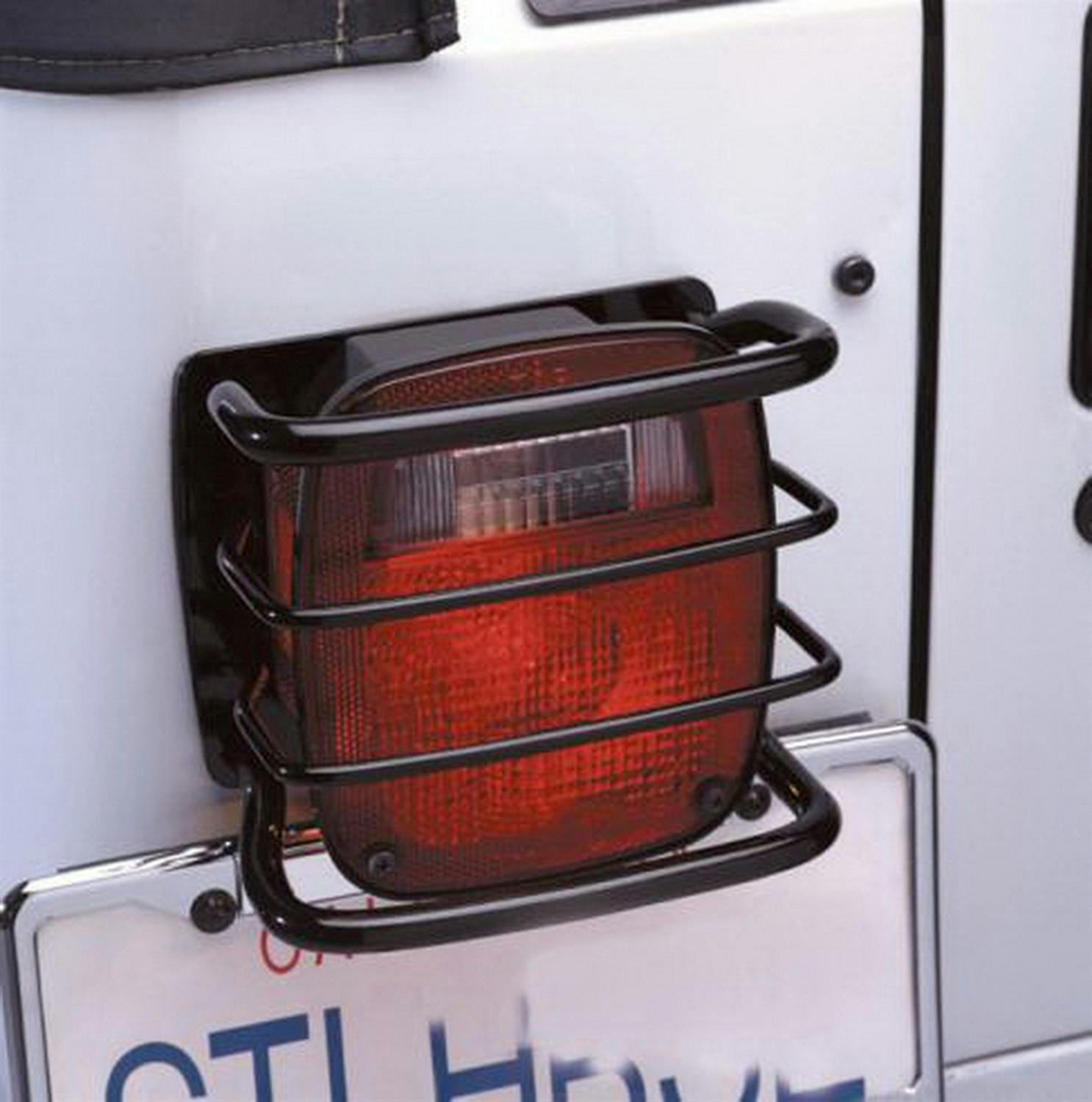 Rampage Products 8660 Euro Tail Light Guards; Black Pair
