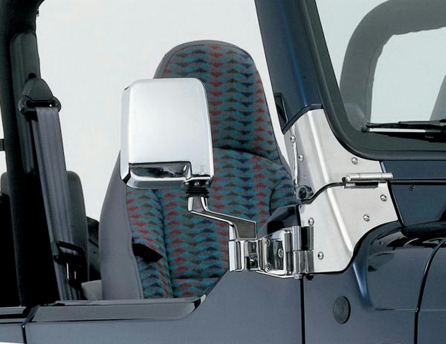 Rampage Products 7504 Half Door Side Mirrors; Chrome; Pair