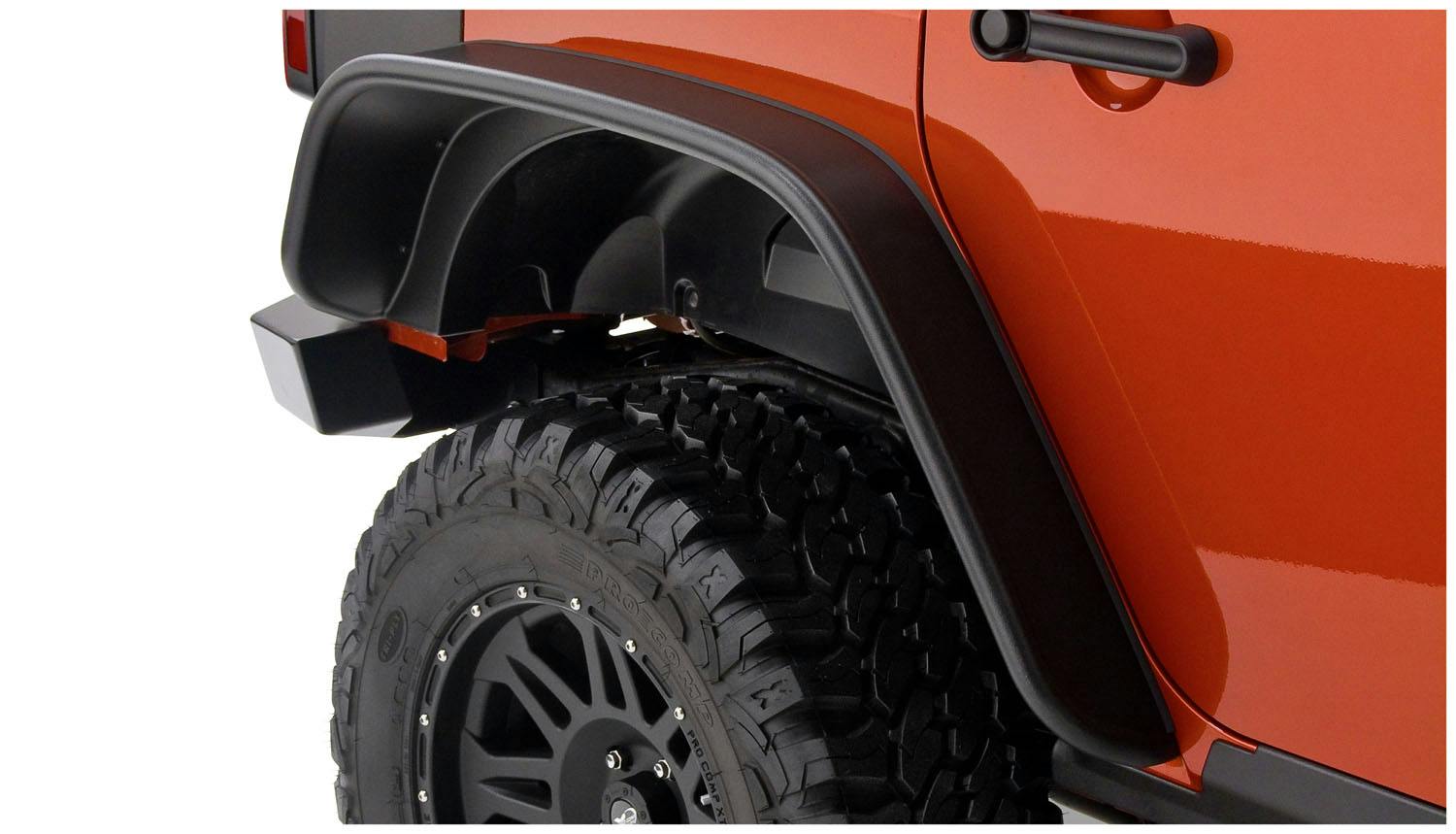 Bushwacker 10050-07 Fender Flares Flat Style 2Pc Rear