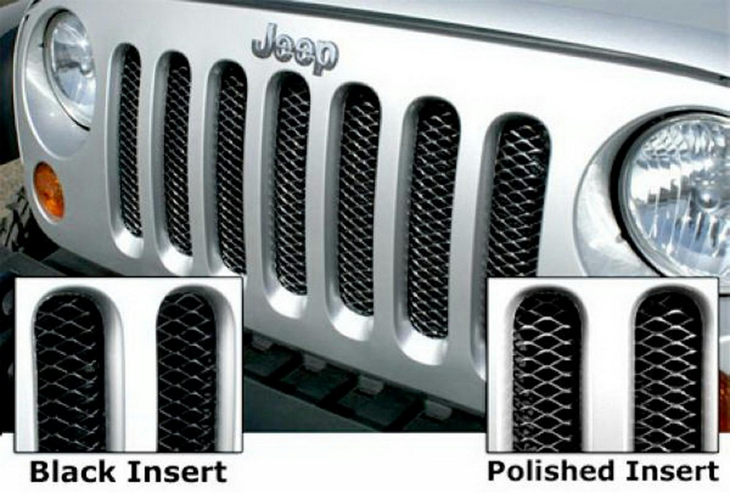 Rampage Products 86512 Single Piece 3D Grille; Gloss Black Powder Coat