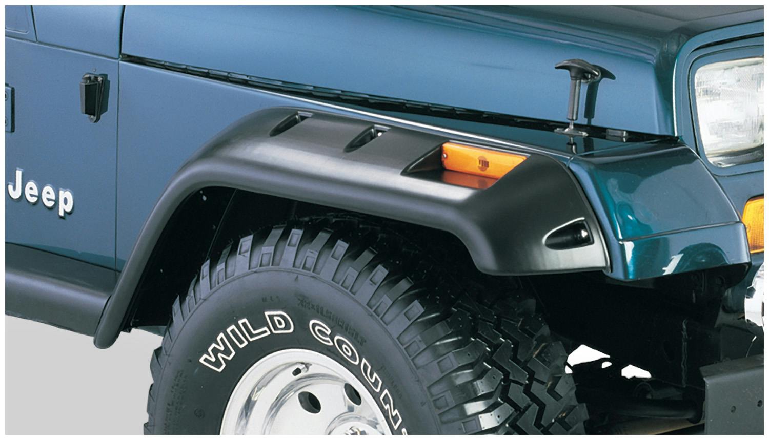 Bushwacker 10057-07 Fender Flares Cutout Style 2Pc Front