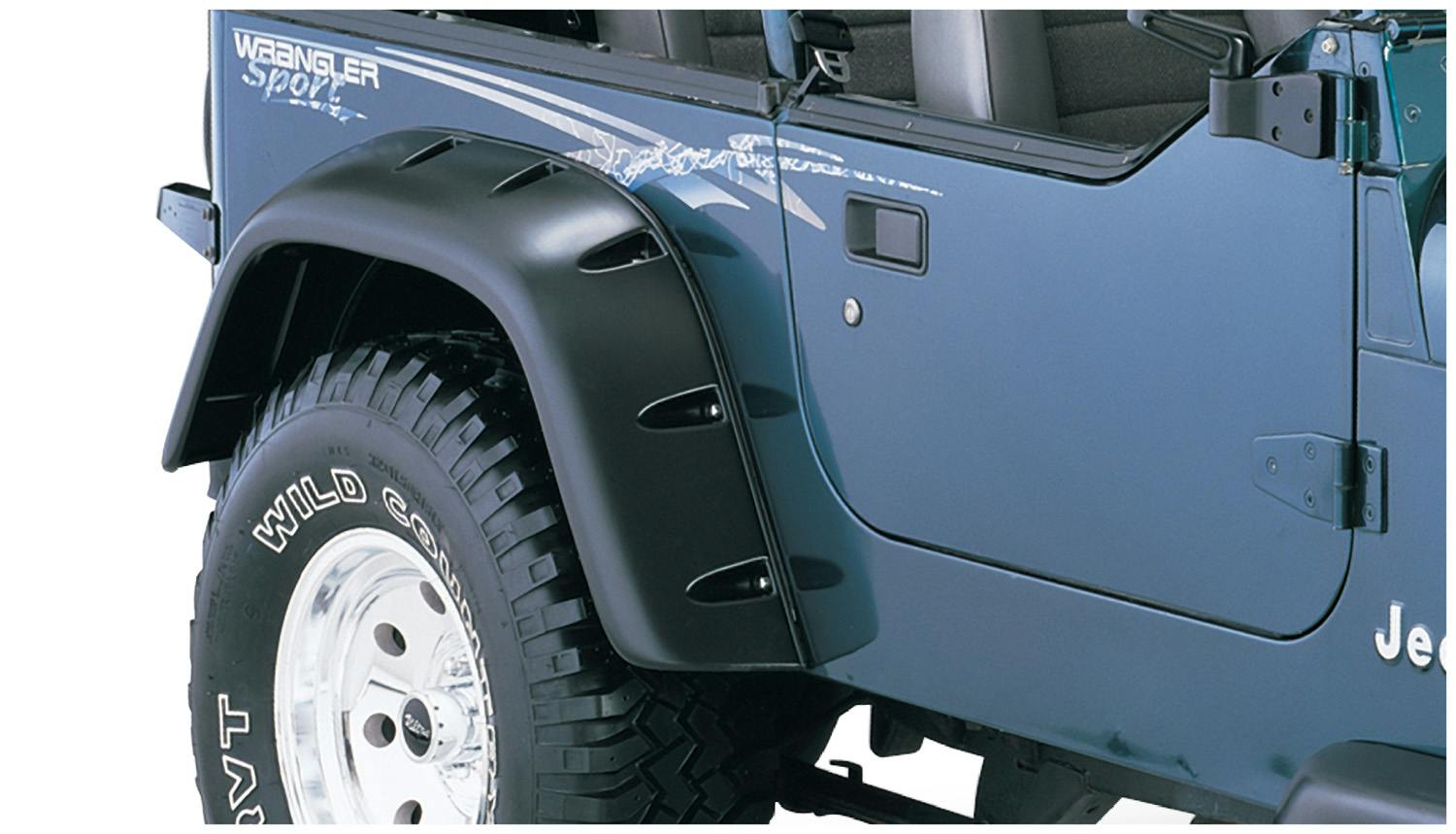 Bushwacker 10058-07 Fender Flares Cutout Style 2Pc Rear