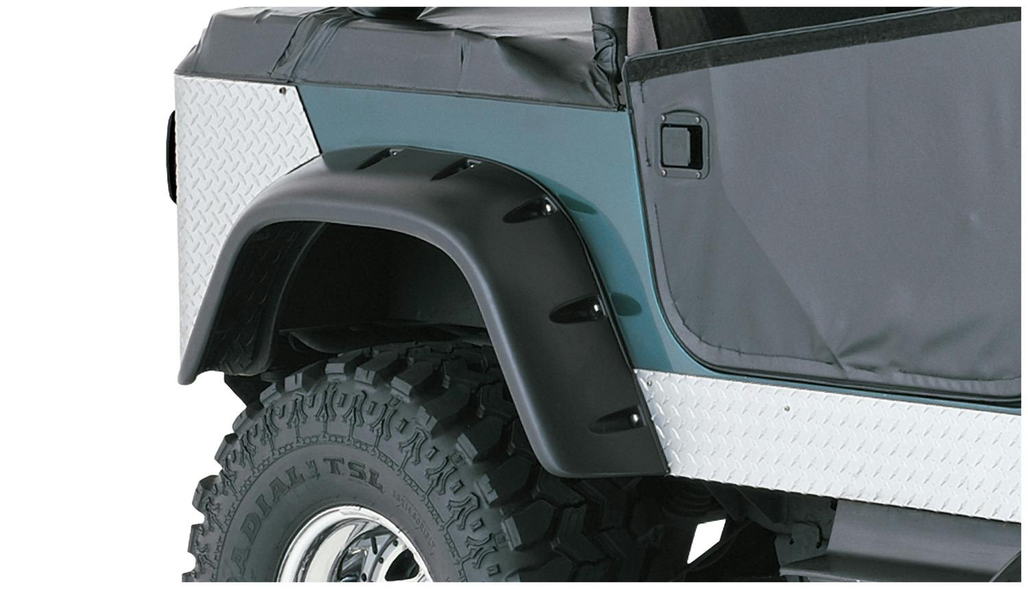 Bushwacker 10060-07 Fender Flares Cutout Style 2Pc Rear