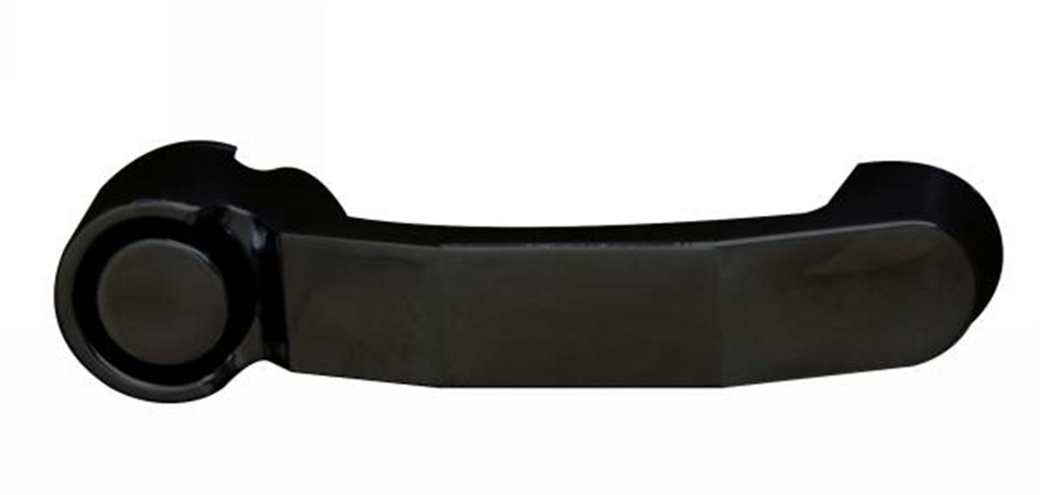 Rampage Products 87501 Door Handle; Black Powder Coat Over Stainless; Smooth Design