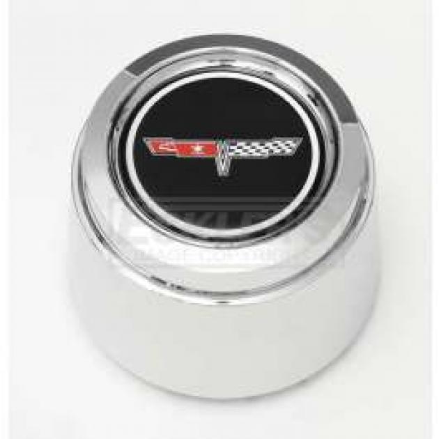 El Camino 1980-1981 Corvette Style Chrome Center Wheel Cap, For Corvette Style Aluminum Wheels