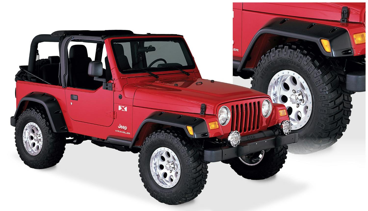 Bushwacker 10908-07 Fender Flares Pocket Style 4Pc