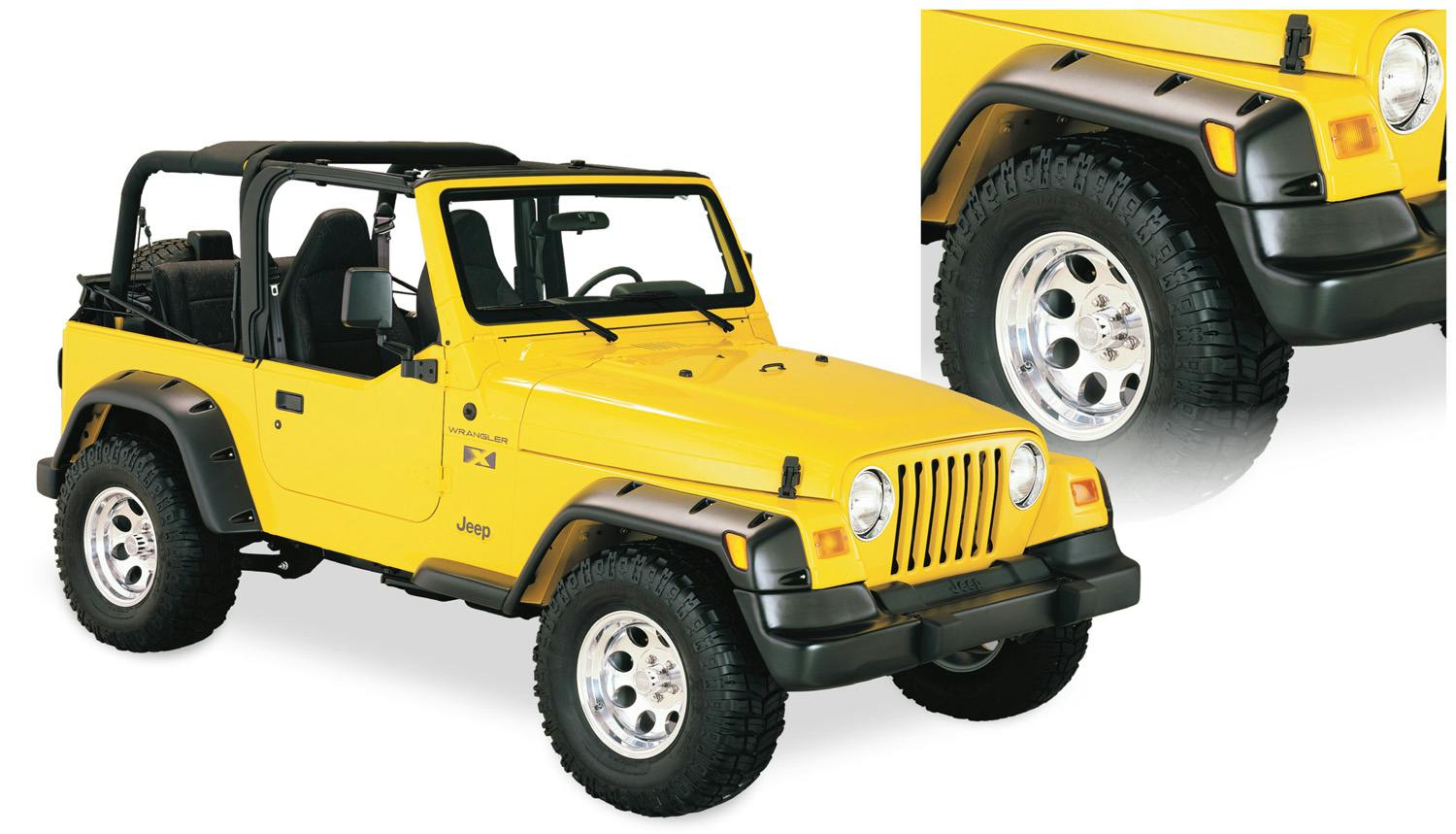 Bushwacker 10913-07 Fender Flares Large Pocket Style