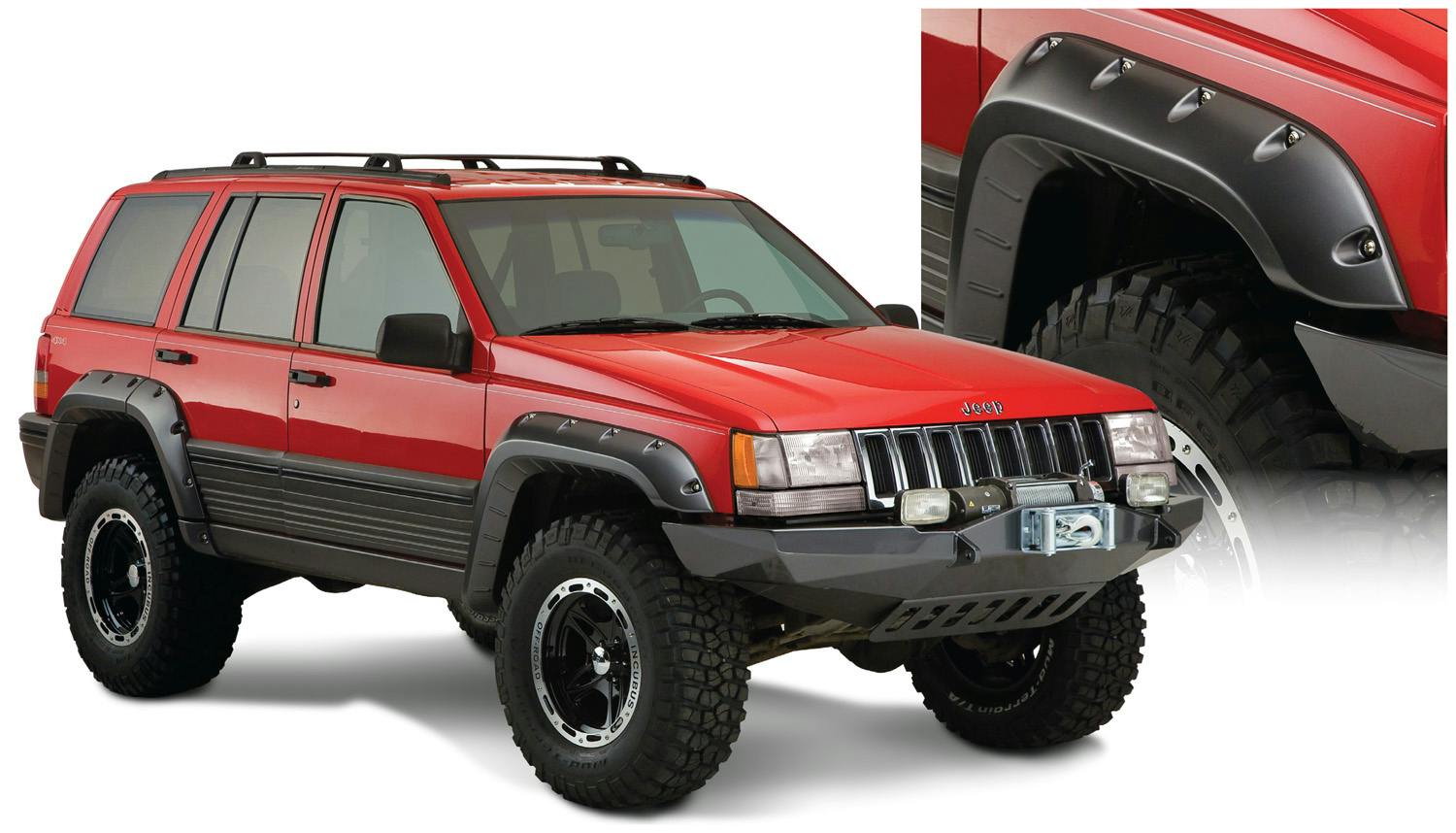 Bushwacker 10916-07 Fender Flares Cutout Style 4Pc
