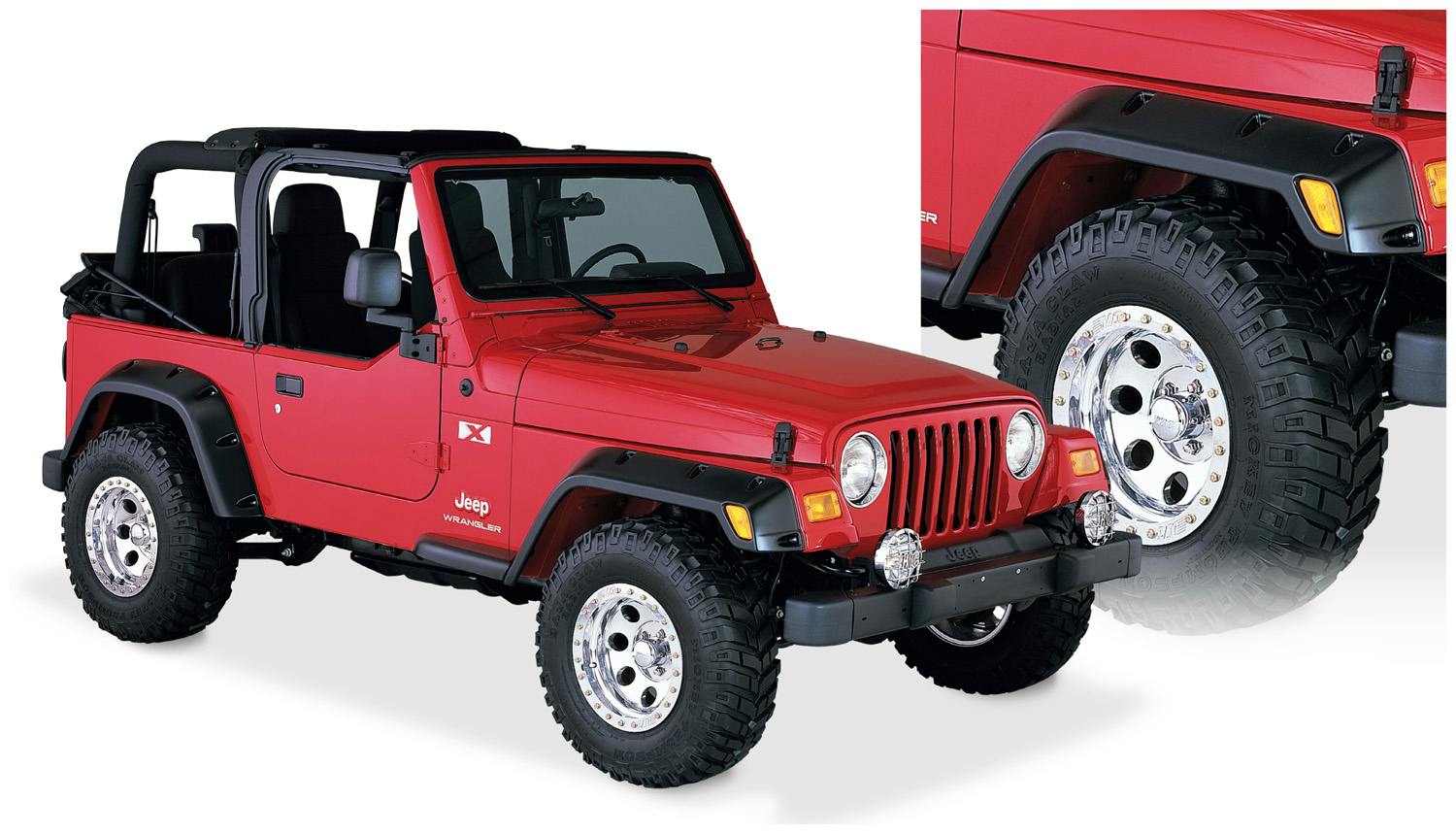 Bushwacker 10917-07 Fender Flares Pocket Style 4Pc