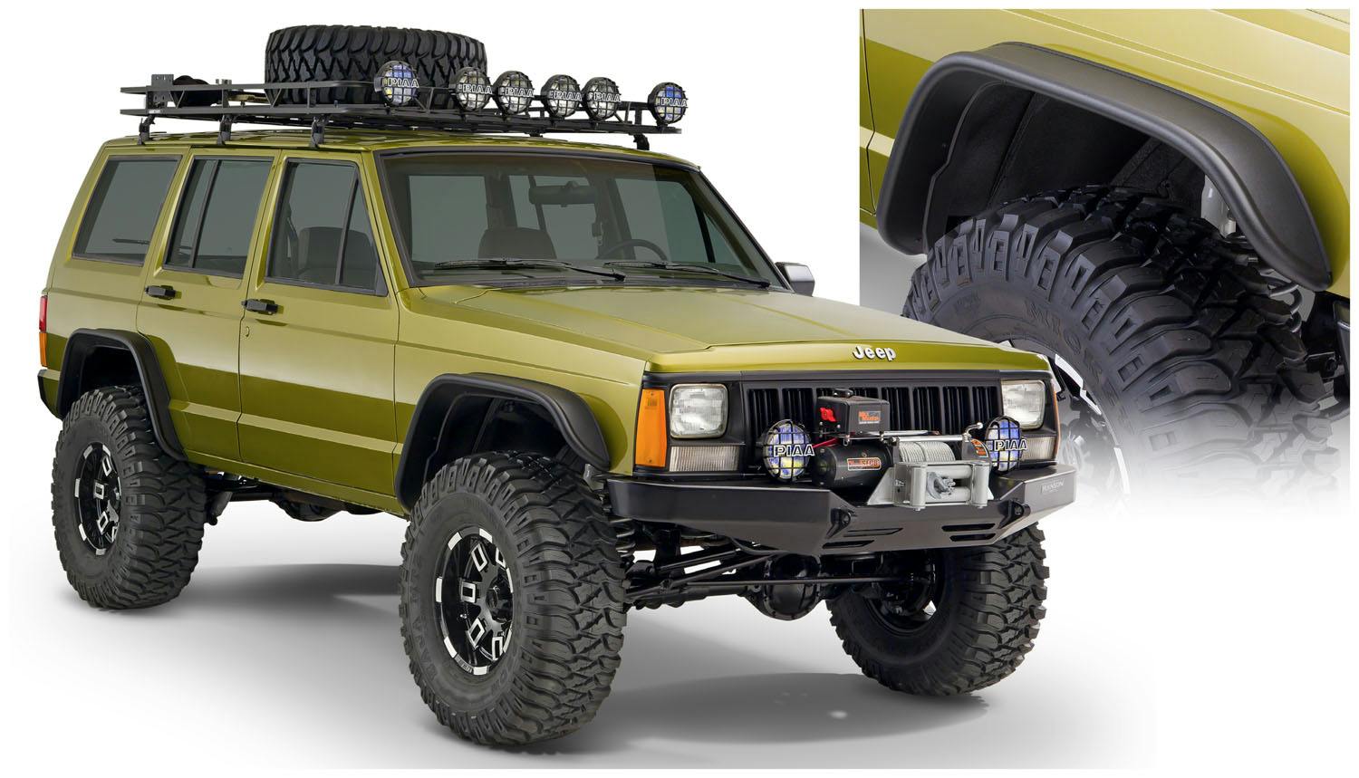 Bushwacker 10922-07 Fender Flares Flat Style 4Pc