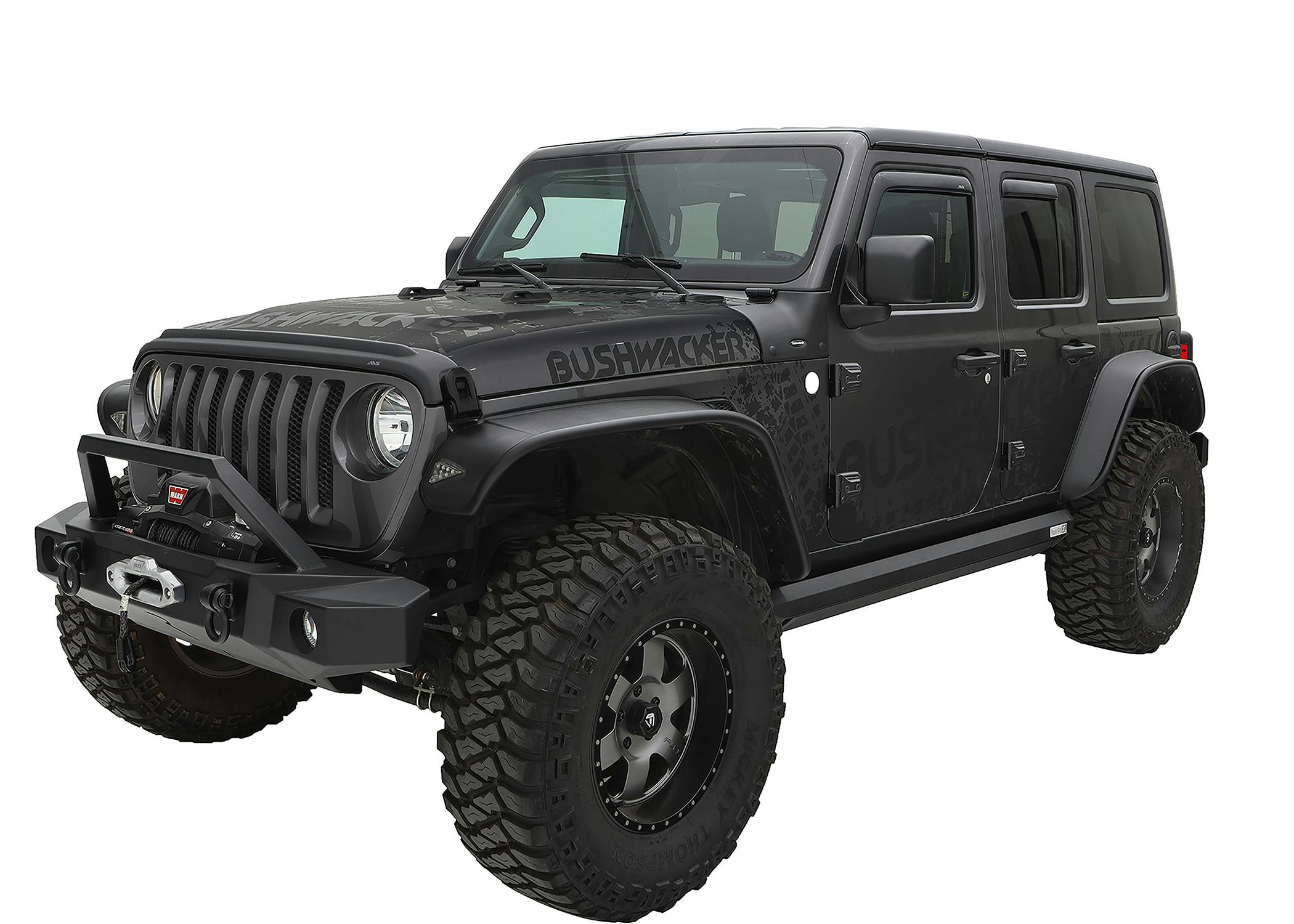 Bushwacker 10923-07 Fender Flares Flat Style 4Pc