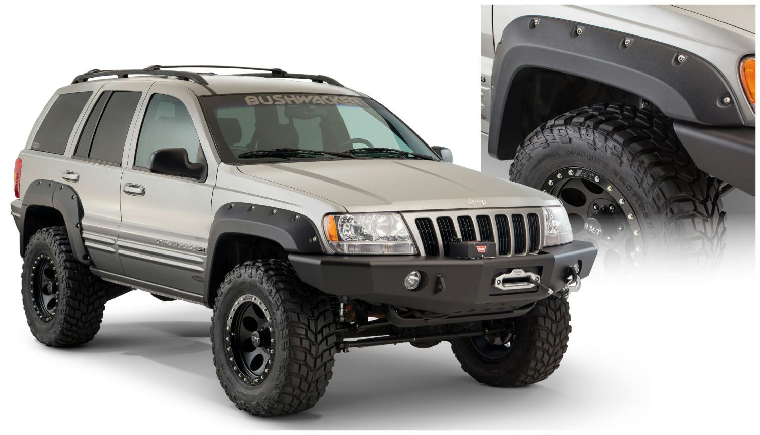 Bushwacker 10926-07 Fender Flares Cutout Style 4Pc