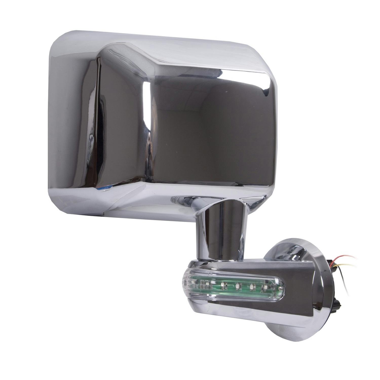Rugged Ridge 11010.14 Door Mirror with LED Signals; Chrome; Right; 07-17 Jeep Wrangler JK