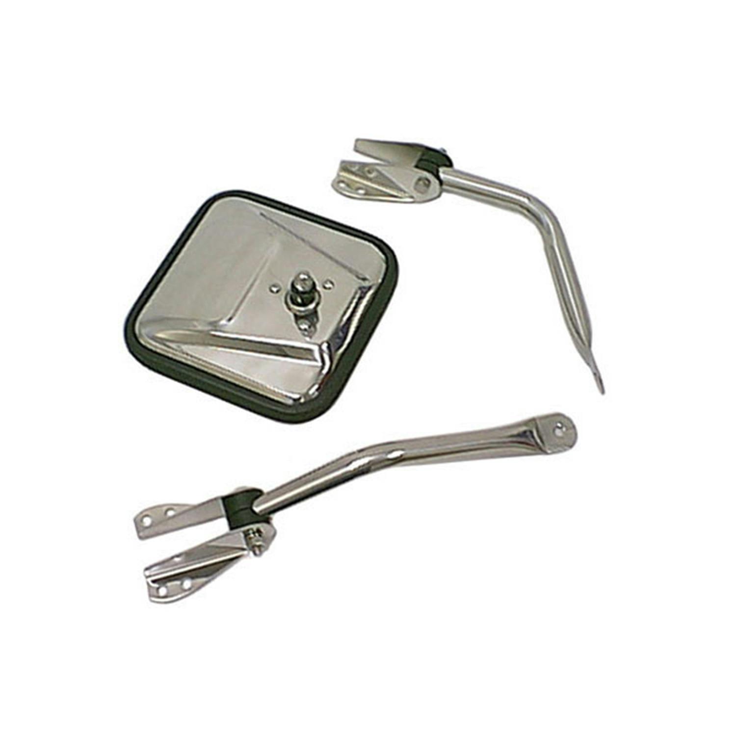 Rugged Ridge 11012.01 Chrome Mirror Arm; Left; 55-86 Jeep CJ Models