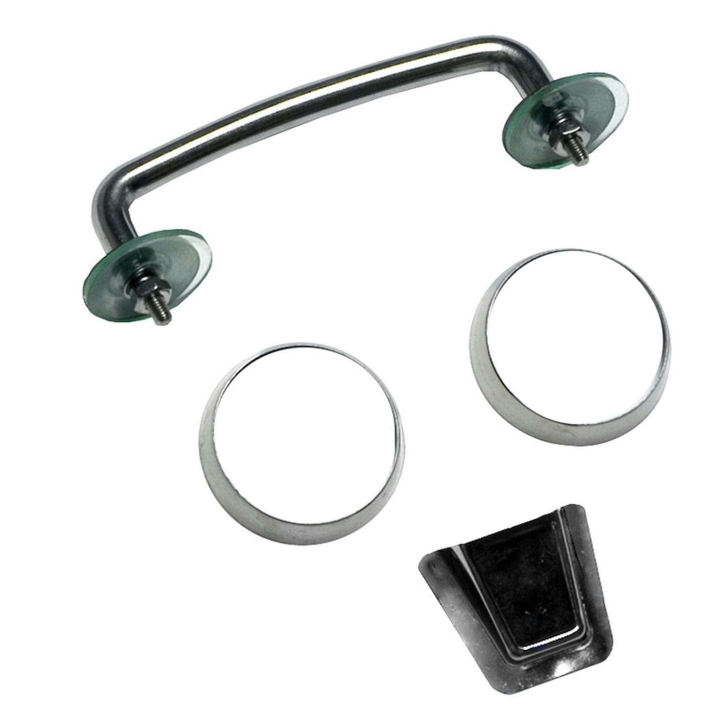 Rugged Ridge 11101.05 Windshield Tie Down Kit; Stainless Steel; 07-12 Jeep Wrangler JK