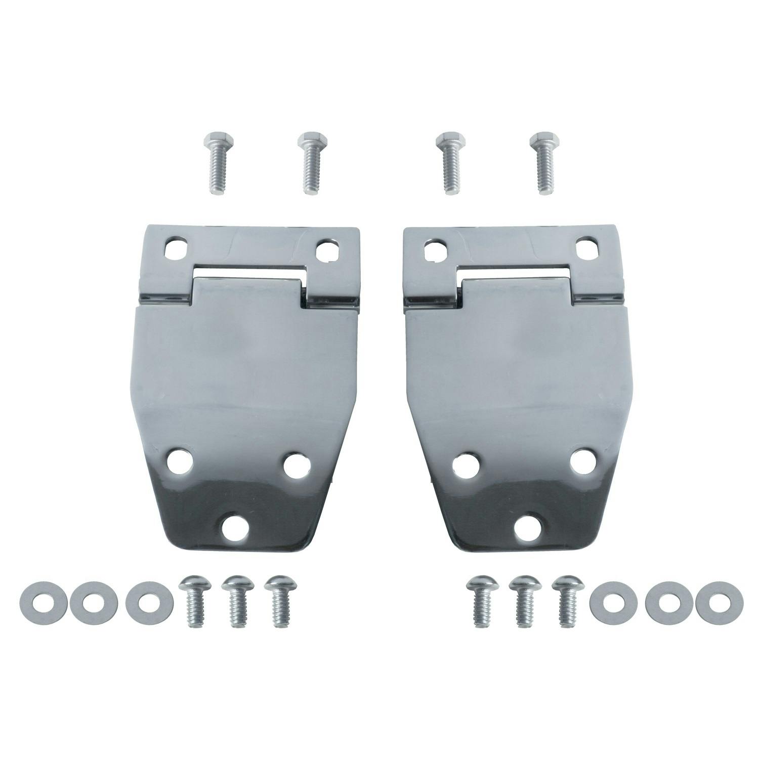 Rugged Ridge 11115.01 Hardtop Liftgate Hinge Kit; Stainless Steel; 76-86 Jeep CJ Models