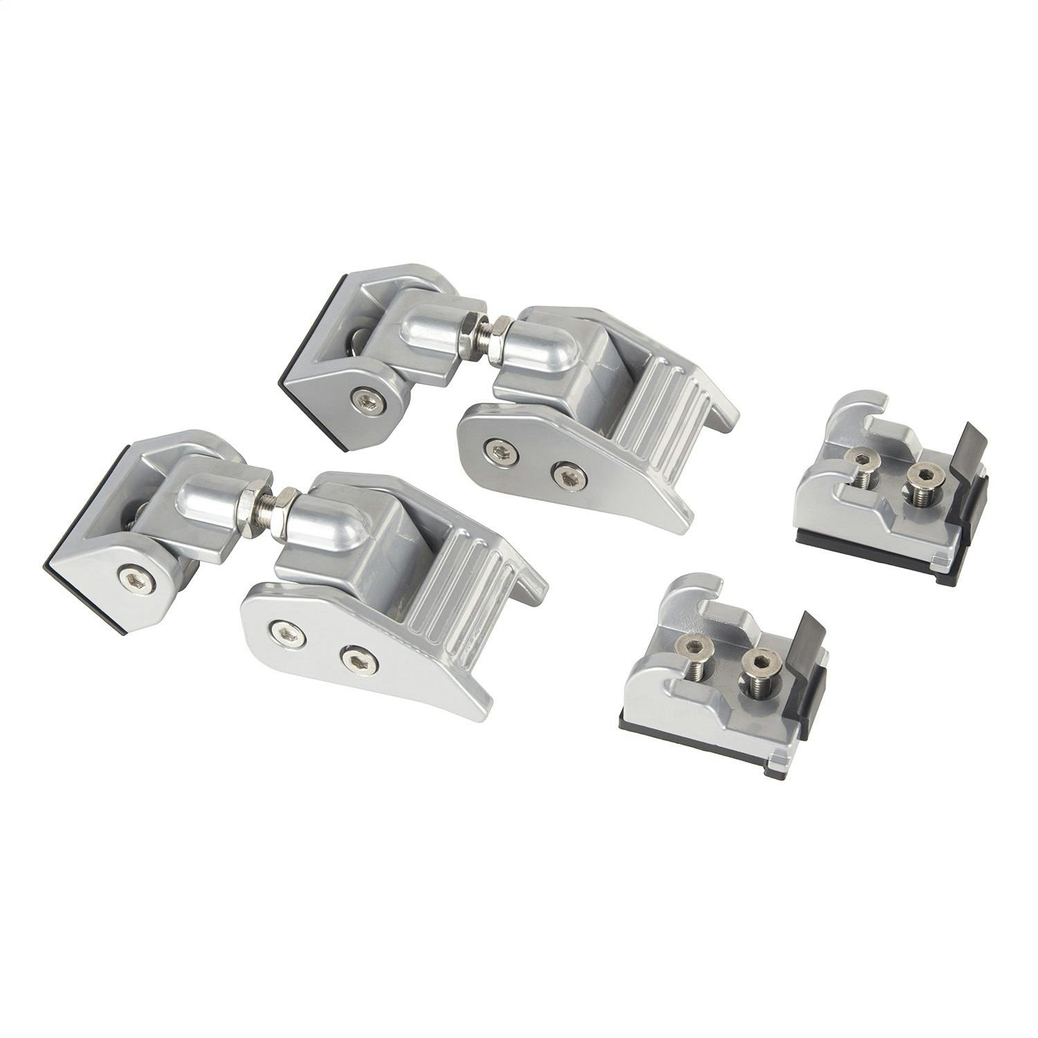 Rugged Ridge 11116.21 Hood Catches, Silver