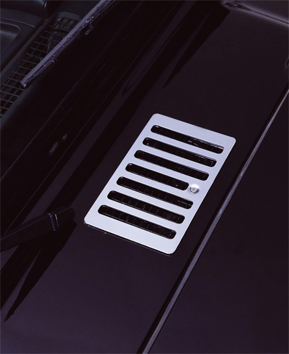 Rugged Ridge 11117.04 Cowl Vent Cover; Stainless Steel; 98-06 Jeep Wrangler TJ