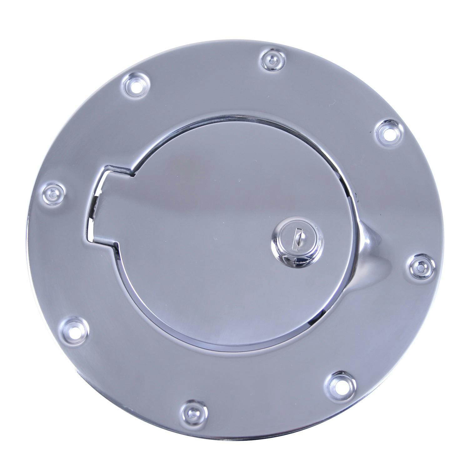 Rugged Ridge 11134.04 Locking Gas Cap Door, Stainless Steel