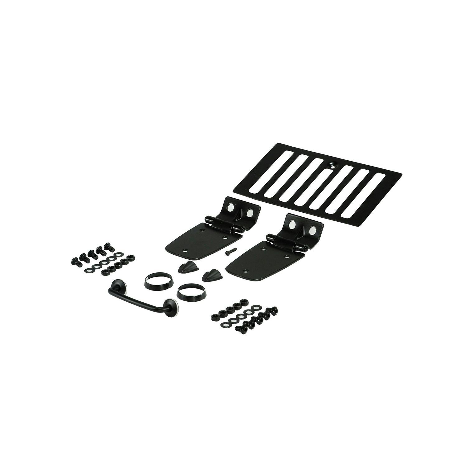 Rugged Ridge 11201.02 Hood Kit, Black