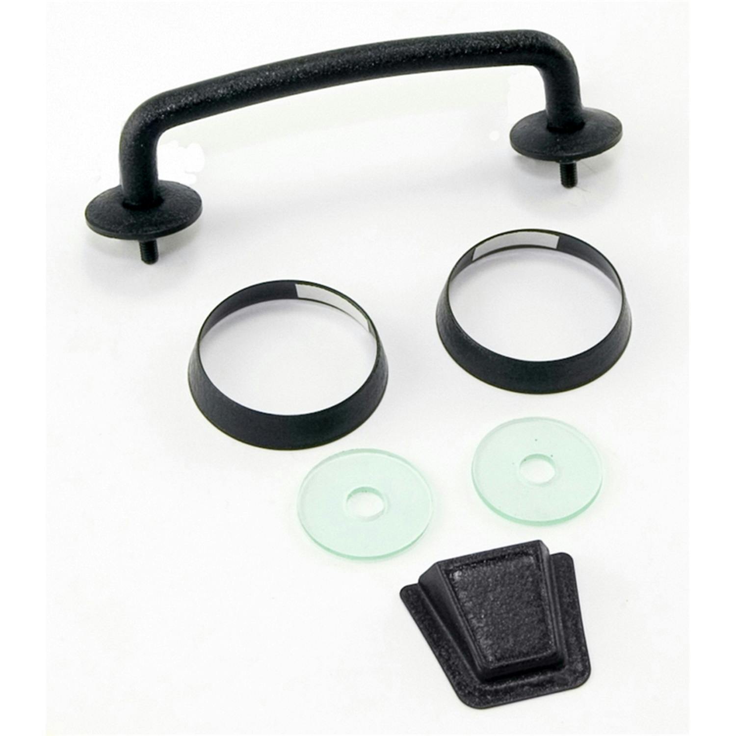 Rugged Ridge 11201.05 Windshield Tie Down Kit, Textured Black
