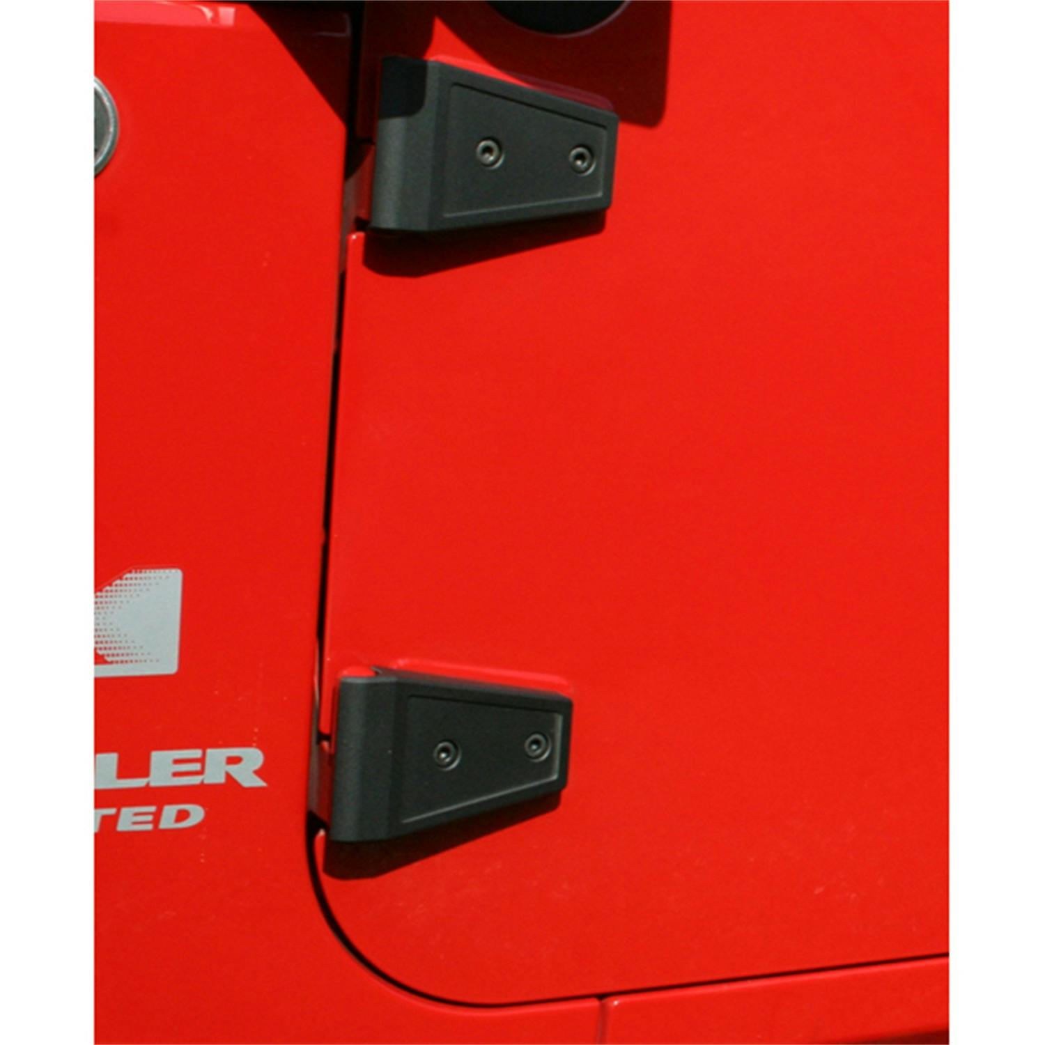 Rugged Ridge 11205.10 Hinge Cover Set, Textured Black