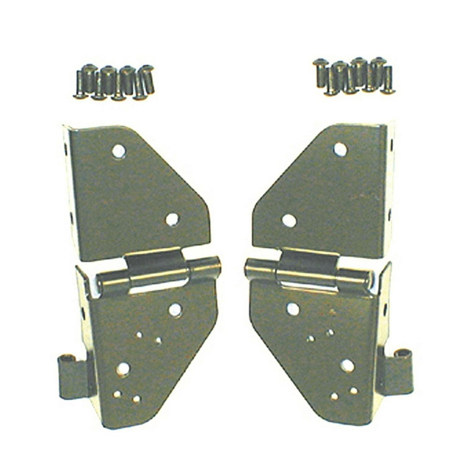 Rugged Ridge 11209.01 Windshield Hinges, Black