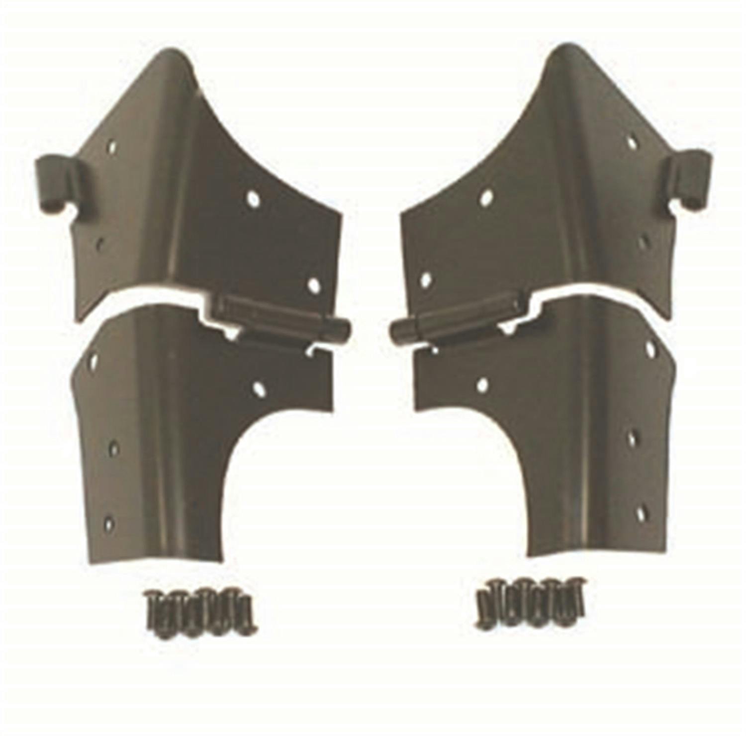 Rugged Ridge 11209.02 Windshield Hinges, Black