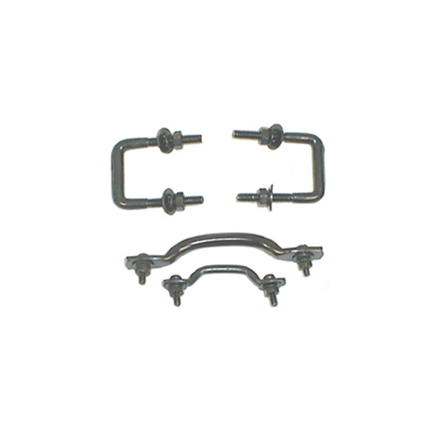 Rugged Ridge 11211.01 Windshield Tie Down Kit; Black; 55-95 Jeep CJ/Wrangler YJ