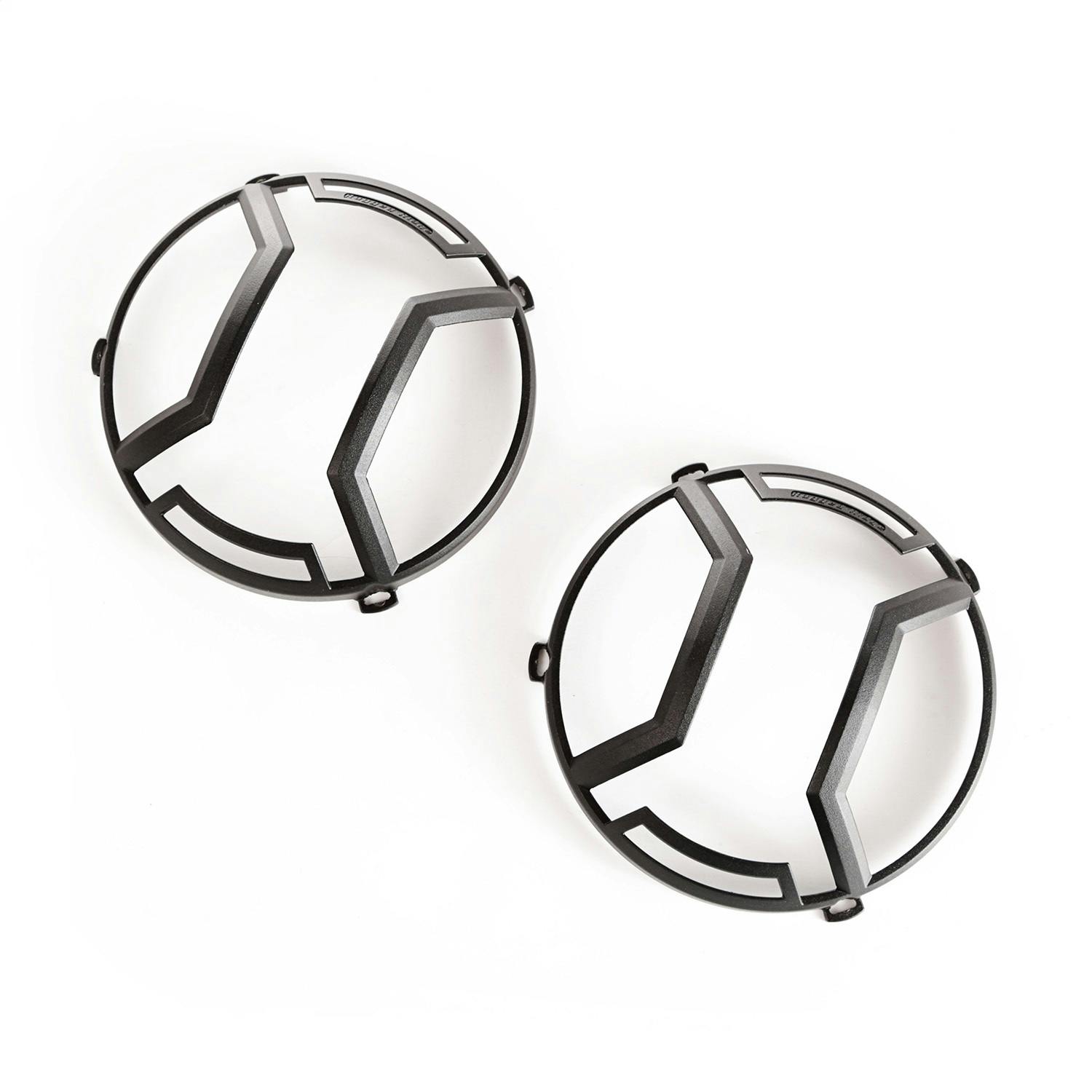 Rugged Ridge 11230.12 Elite Headlight Euro Guards; Txt.Blk; 07-17 Jeep Wrangler JK/JKU