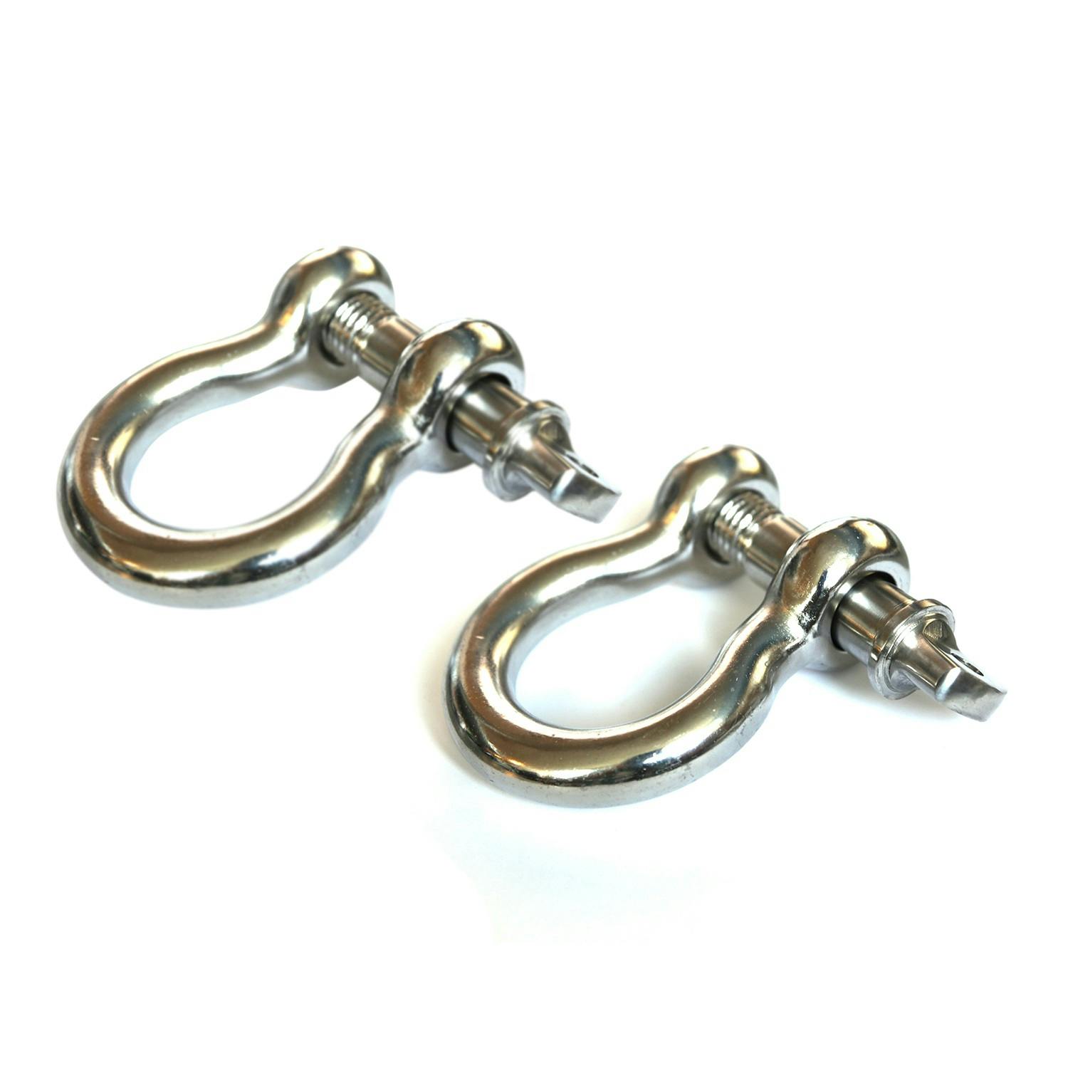 Rugged Ridge 11235.05 D-Ring Shackles,3/4 Inch, Stainless Steel, Pair