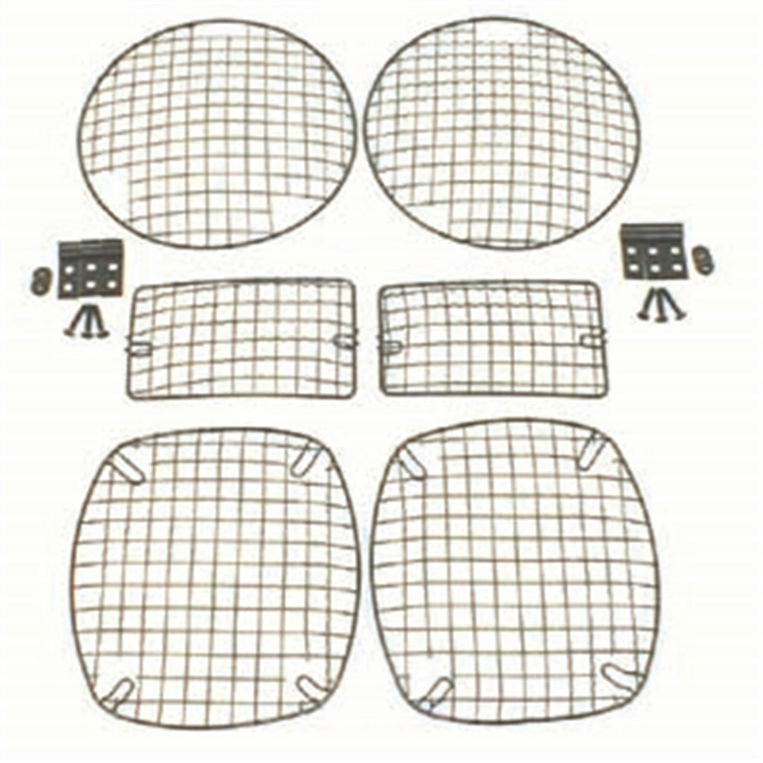 Rugged Ridge 11236.01 Stone Guard Set; Black; 97-06 Jeep Wrangler TJ