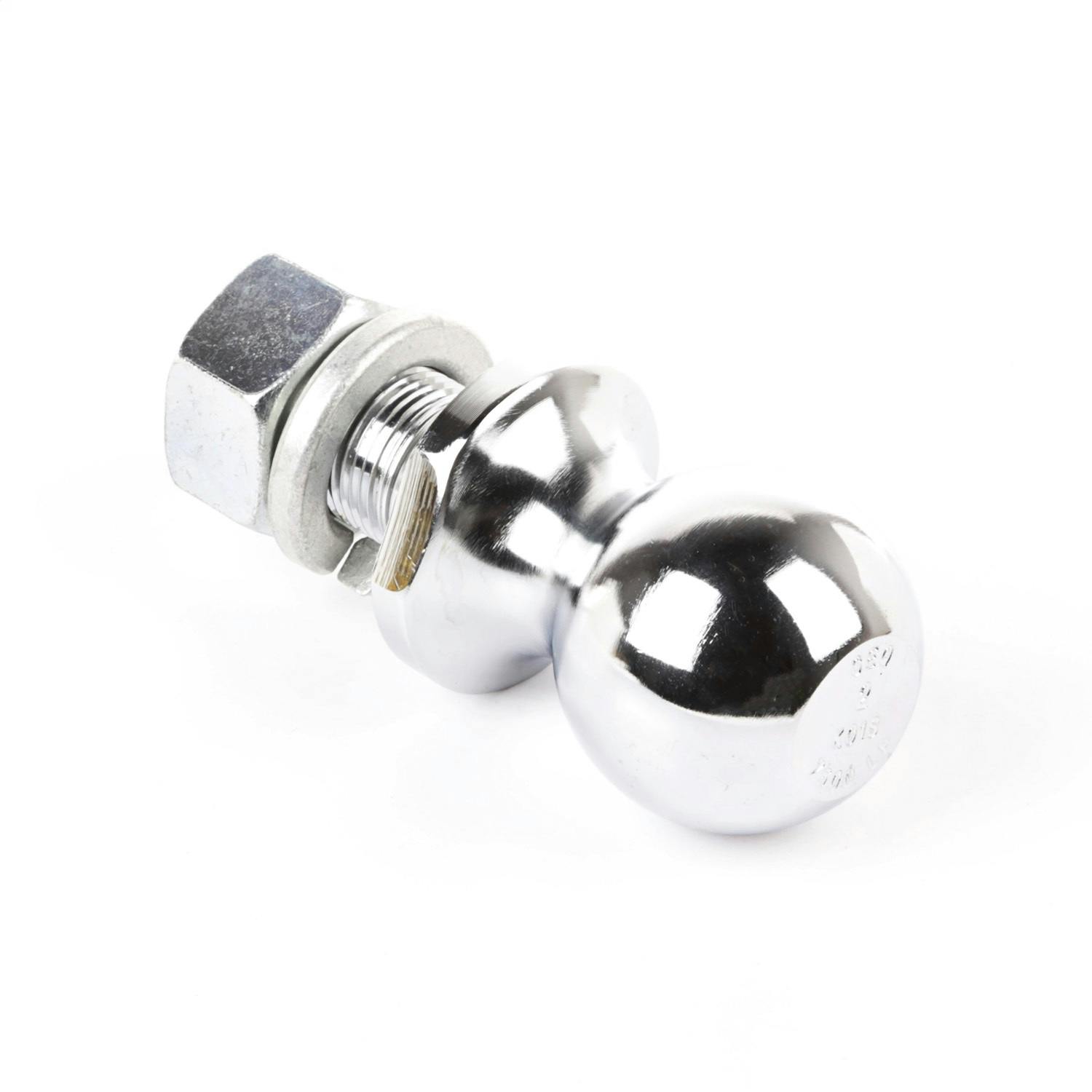 Rugged Ridge 11305.03 2in. Trailer Hitch Ball; 1in. Dia. Shank; Chrome