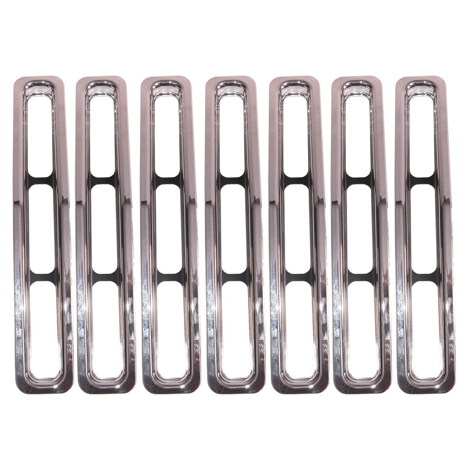 Rugged Ridge 11306.01 Grille Inserts; Chrome; 87-95 Jeep Wrangler YJ