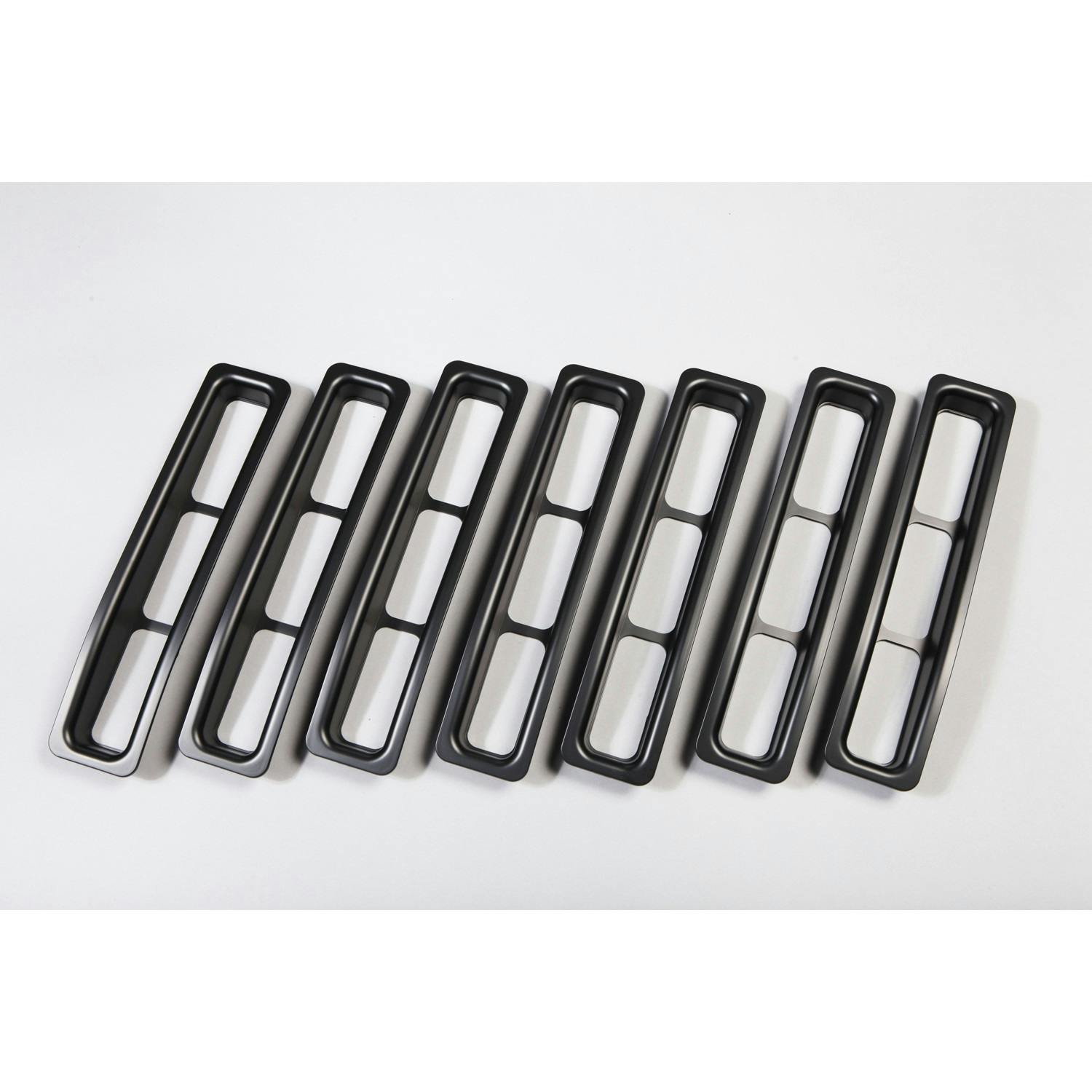 Rugged Ridge 11306.03 Grille Inserts; Black; 97-06 Jeep Wrangler TJ