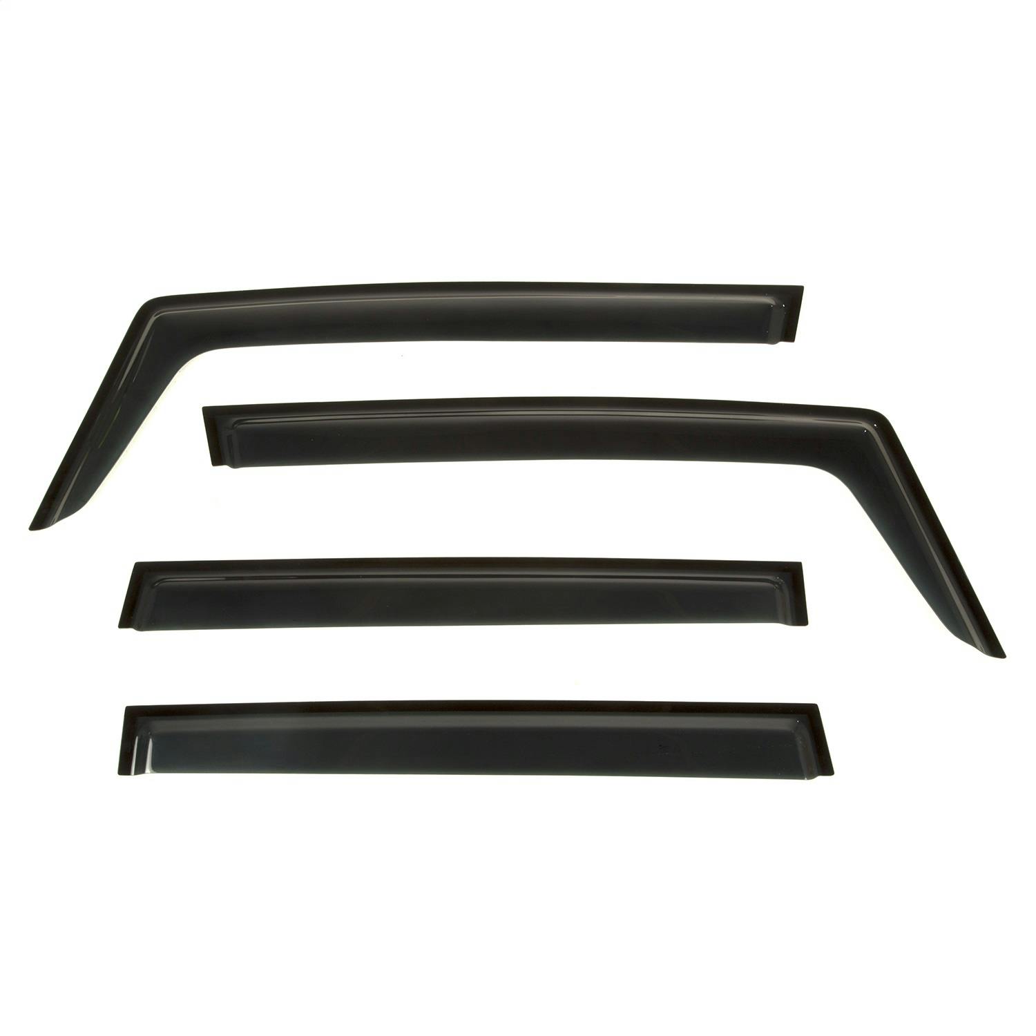 Rugged Ridge 11349.15 Window Visor, Black 4-pc set