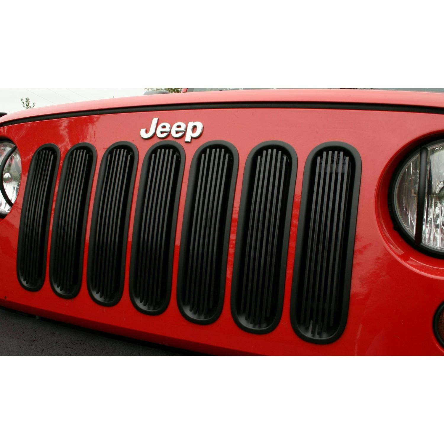 Rugged Ridge 11401.30 Billet Grille Insert; Black; 07-17 Jeep Wrangler JK