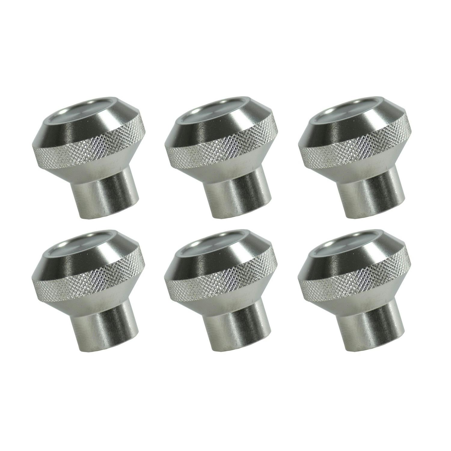 Rugged Ridge 11420.01 Billet Aluminum Dash Knob Set; Aluminum; 76-86 Jeep CJ Models