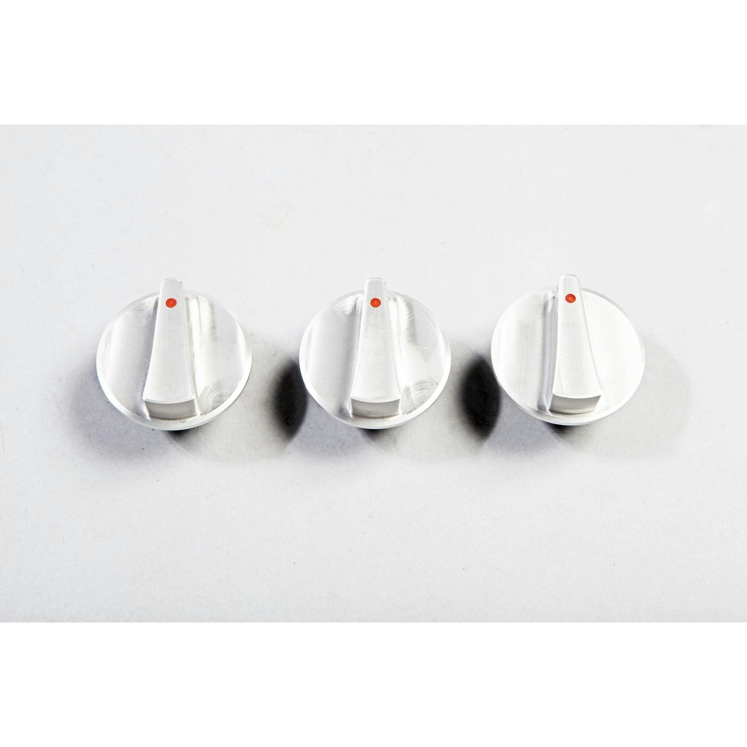 Rugged Ridge 11420.06 Aluminum Climate Control Knob Set; Red; 07-10 Jeep Wrangler JK